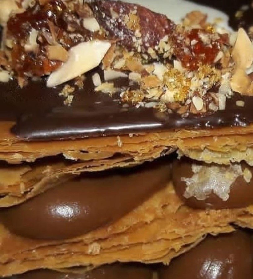 Mil hojas dulce de leche doble